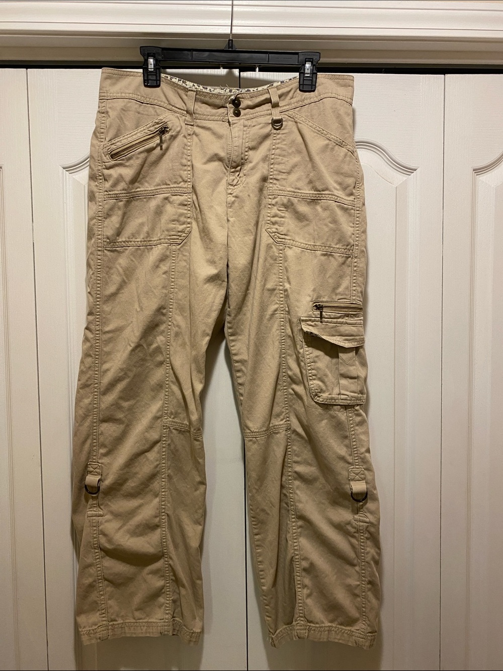 Women’s Khaki Cargo Pants - Relaxed Utility Style